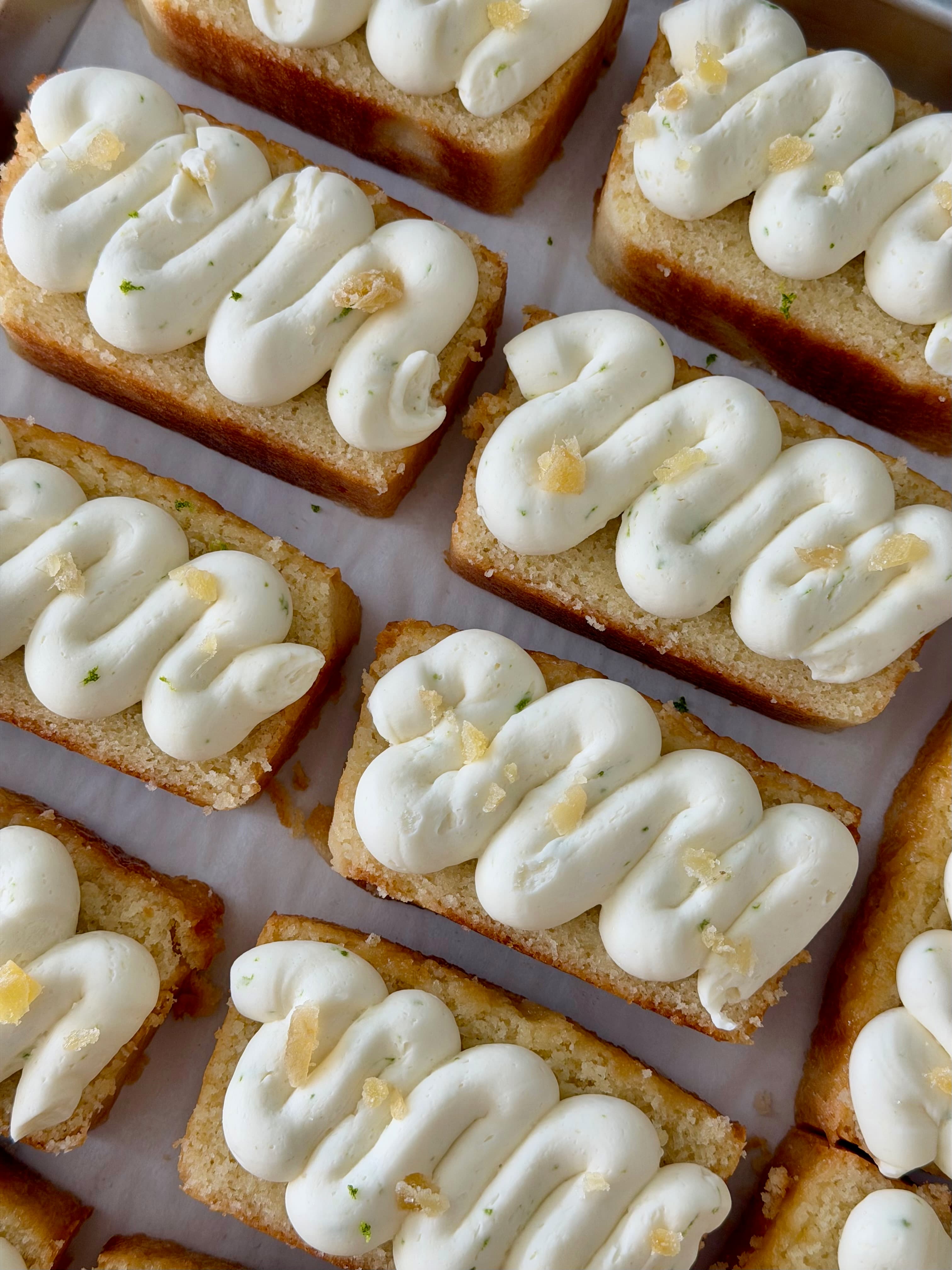 Kaffir Lime Lemongrass Ginger Cake — process