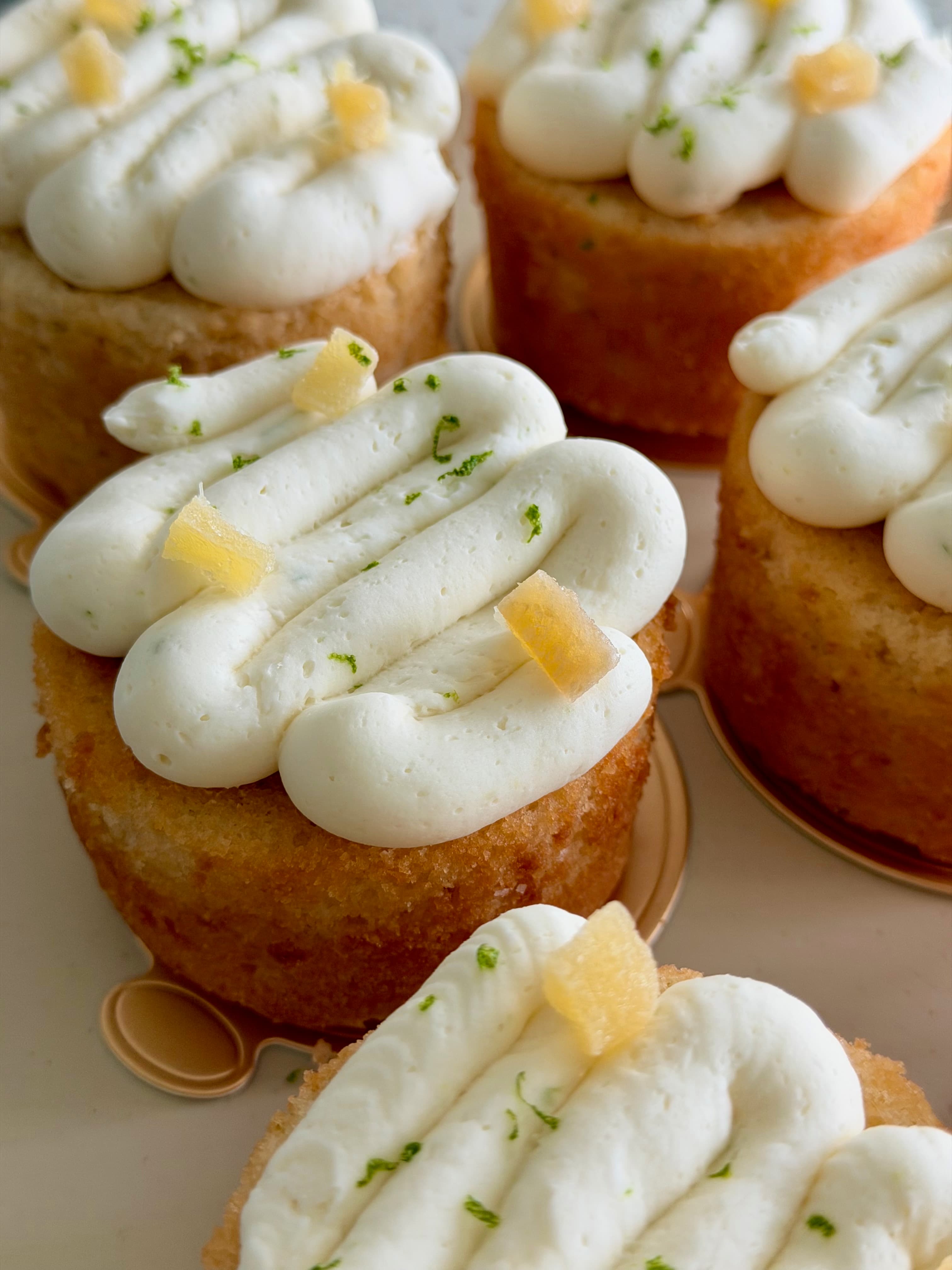 Kaffir Lime Lemongrass Ginger Cake — detail